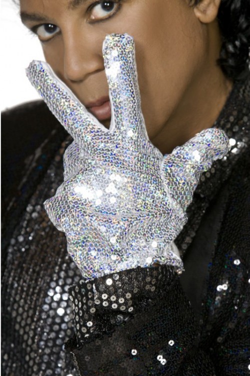 Bleu - Gants à paillettes argentés Michael Jackson pour hommes et femmes,  ensemble de chapeaux de fête pour a