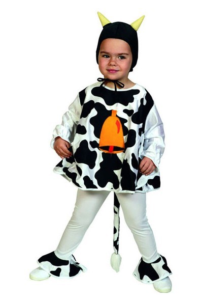 Petitebelle Noir Bull Vache Chapeau Unisexe Déguisement de fête pour Enfants 