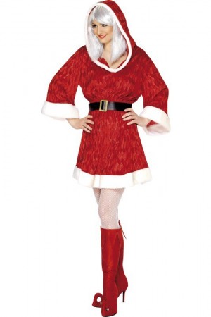 Costume de Mère Noel à Capuche