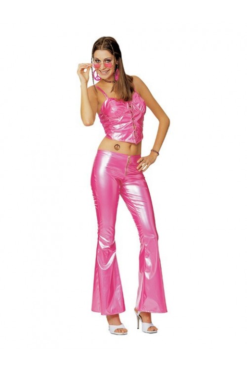 Costume Disco Girl Rose : Vente de déguisements Disco et Costume