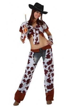 Costume Cow boy Femme Fille de Vache