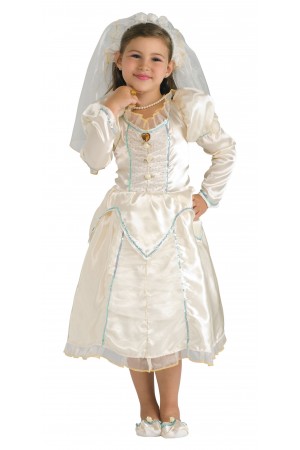Costume enfant mariée + accessoires