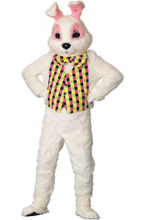 Costume Mascotte lapin blanc - Taille Unique / coloris Blanc