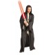 Costume + capuche adulte robe Jedi™ noire - Taille Unique