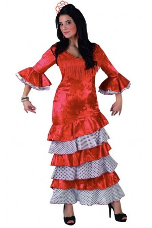 Déguisement Flamenca Rouge Deluxe