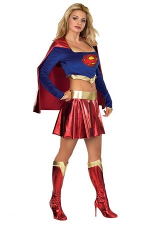 Costume super girl sexy (haut + jupe)
