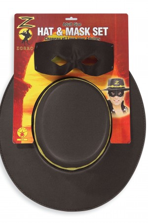 Chapeau et masque Zorro® 