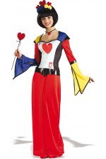 Costume dame de cœur - Taille Unique