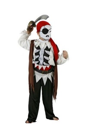 Costume pirate squelette