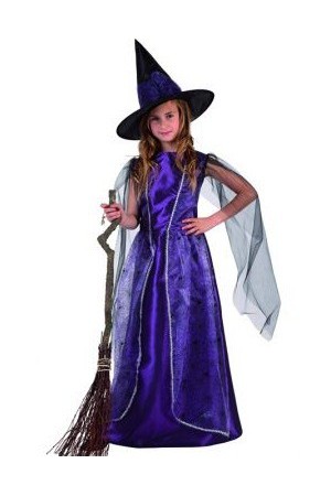 Costume sorciere luxe pourpre