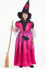 Costume sorciere rose