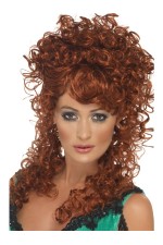 Perruque saloon girl rousse