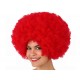 Perruque Afro Rouge