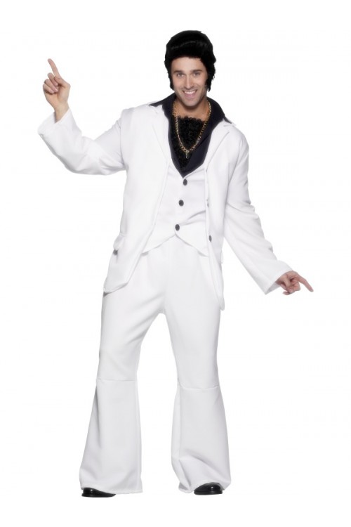 Costume Homme Disco Blanc : Vente de déguisements Disco et Costume