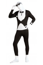 Costume Seconde Peau Noir et Blanc