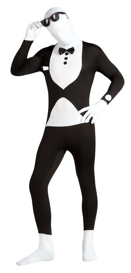 Déguisement Seconde Peau Blanc - Combinaison Complète Adulte, Carnaval Halloween Fête Costumée