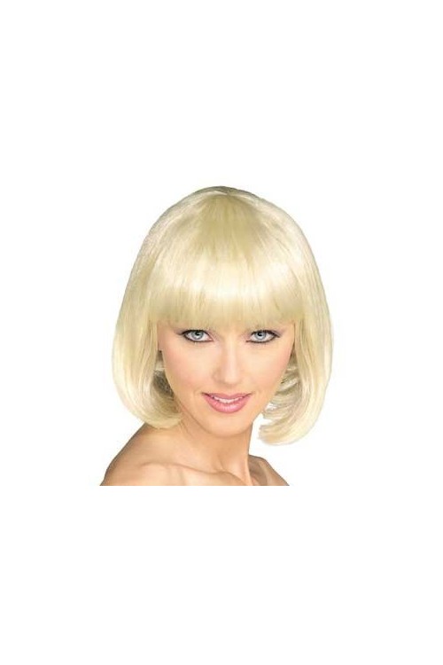 Blonde perruque femme carrée