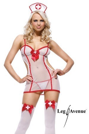 Tenue de nurse transparente 