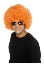 Perruque Afro Orange