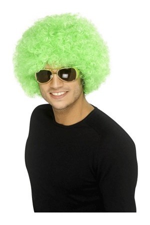 Perruque Afro Verte