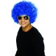 Perruque Afro Bleue